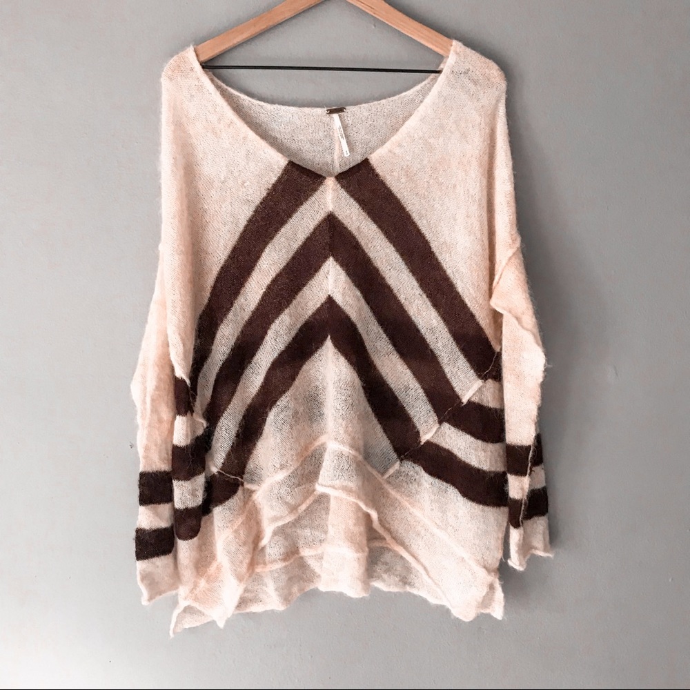 Free People Twelve Rose Alpaca Striped Sweater